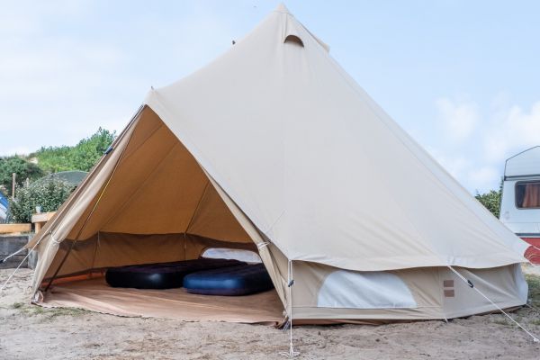 Een hekel hebben aan kiezen Intens Tipi-tent Kopen? | Schimmelvrije Bell Tent 500 | Binnenbuitenleven.nl