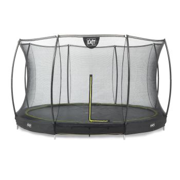 exit trampoline 366 voor in de grond met veiligheidsnet