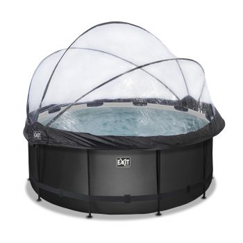 zwembad met overkapping en warmtepomp 427