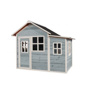 exit houten speelhuis blauw