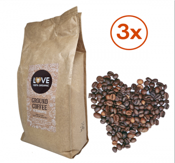 Love Fairtrade filterkoffie voordeelpakket 3 kg