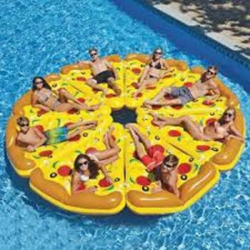lounge bed pizza